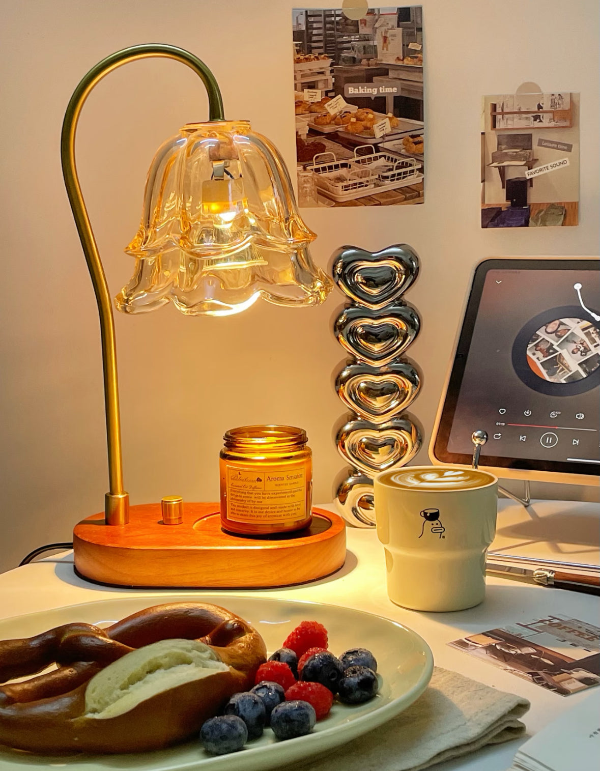 Vintage Aromatherapy Candle Lamp Melting Wax Lamp